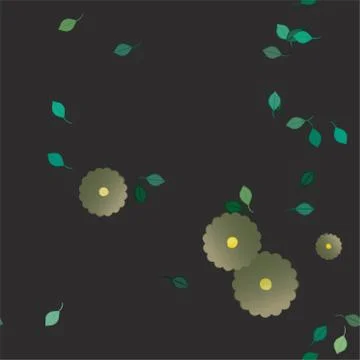 Seamless flowers vector pattern. Background texture in floral style. Illustrazione stock