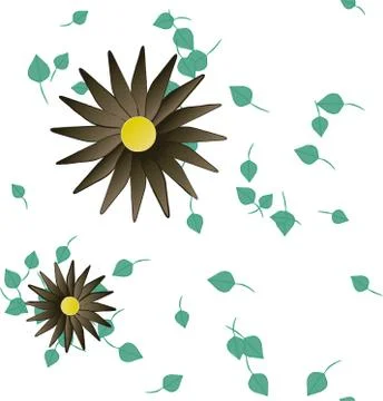 Seamless flowers vector pattern. Background texture in floral style. Illustrazione stock