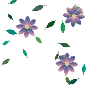 Seamless flowers vector pattern. Background texture in floral style. Illustrazione stock