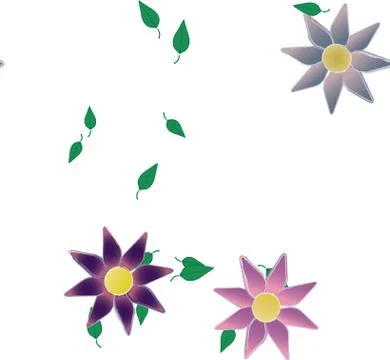 Seamless flowers vector pattern. Background texture in floral style. 스톡 일러스트
