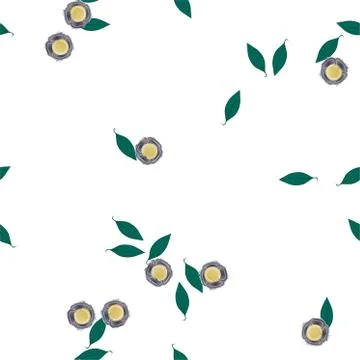 Seamless flowers vector pattern. Background texture in floral style. 스톡 일러스트