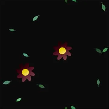 Seamless flowers vector pattern. Background texture in floral style. Illustrazione stock