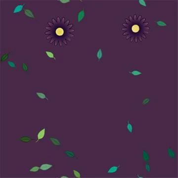 Seamless flowers vector pattern. Background texture in floral style. Stock Illustration