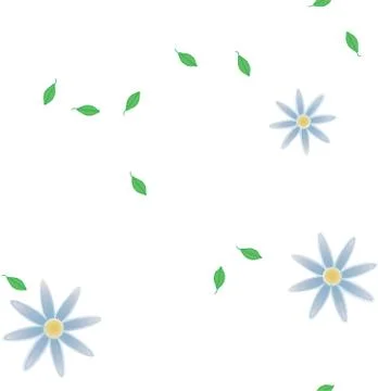 Seamless flowers vector pattern. Background texture in floral style. Illustrazione stock