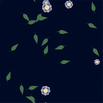 Seamless flowers vector pattern. Background texture in floral style. 스톡 일러스트