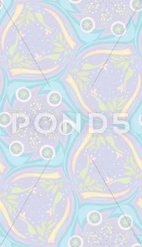 Seamless Flowery Spots Stock Illustration