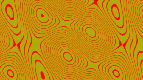 Seamless flowing abstract wave pattern in vibrant orange and yellow tones Stock Footage 342158091