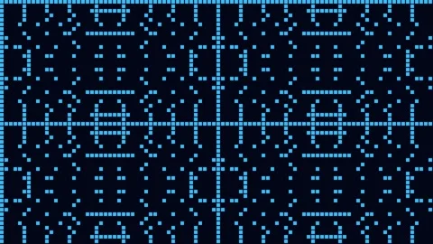 Seamless flowing digital data grid, futuristic communication network techno.. 스톡 동영상 342524599