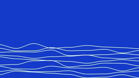 Seamless flowing sea wave line background with elegant motion Stock Footage 339648715