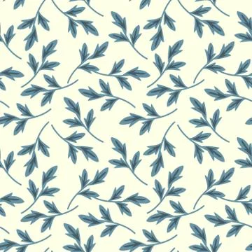 Seamless foliage pattern Stock Illustration
