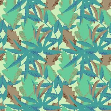 Seamless foliage pattern Stock Illustration