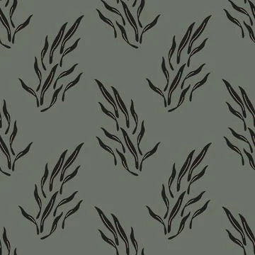 Seamless foliage pattern Stock Illustration