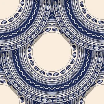 Seamless folk Romanian 2 Stock Illustration