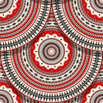 Seamless folk Romanian 7 Stock Illustration