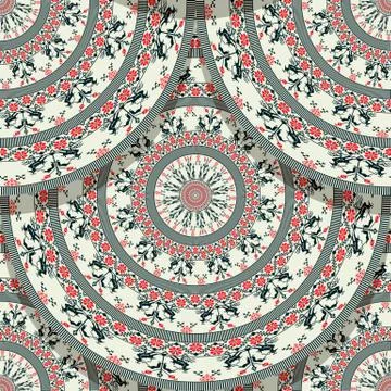Seamless folk Romanian tile 5 Stock Illustration