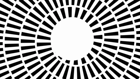 Seamless footage with rotating dashed hypnotic spiral. Stock Footage 88110942