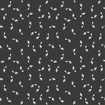 Seamless Footstep Pattern Stock Illustration