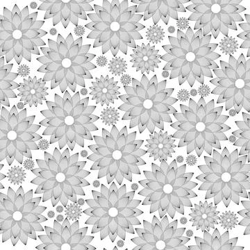 Seamless foral abstract, vinyl ready. Seamless floral background, vinyl re... Stock Photos
