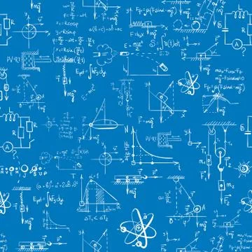 Seamless formula pattern Stock Illustration