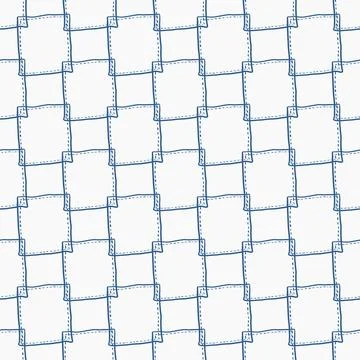 SEAMLESS FRABIC PATTERN BACKGROUND WITH SIMPLE SQUARE SHAPE 스톡 일러스트