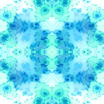 Seamless fractal decorative pattern - computer generated graphic Stock Illustration