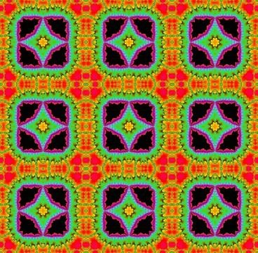 Seamless fractal pattern Stock Illustration