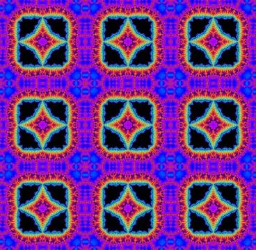 Seamless fractal pattern Stock Illustration