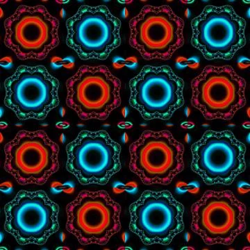 Seamless fractal pattern Stock Illustration