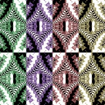 Seamless fractal pattern Stock Illustration