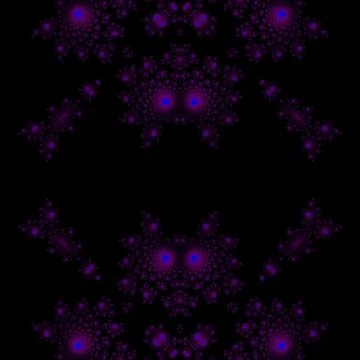 Seamless fractal pattern reminiscent of devil Stock Illustration