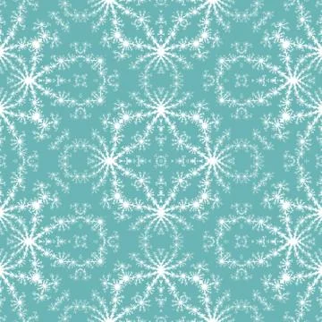Seamless fractal pattern simulating frost on window Stock Illustration