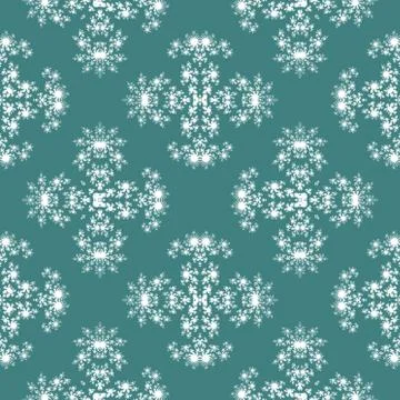 Seamless fractal pattern simulating frost Stock Illustration