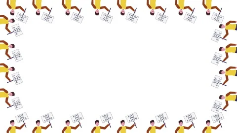 Seamless frame pattern of ecology environment protection in 4k video. 库存影片 145643536