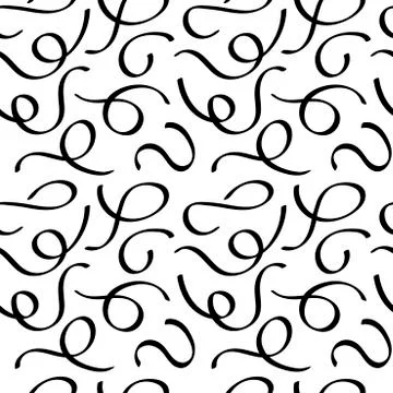 Seamless free hand drawn background , Decorative motif with intersecting abst Stock Illustration