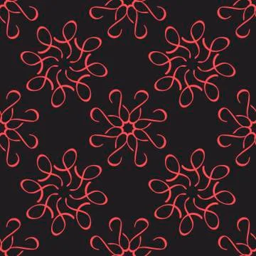 Seamless free hand drawn background . Decorative motif with intersecting Stock Illustration