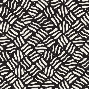 Seamless freehand pattern. Vector abstract rough lines background. Hand drawn 스톡 일러스트