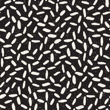 Seamless freehand pattern. Vector abstract rough lines background. Hand drawn Stock Illustration