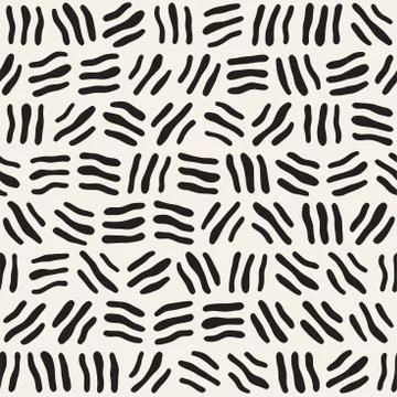 Seamless freehand pattern. Vector abstract rough lines background. Hand drawn 스톡 일러스트