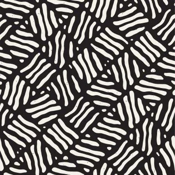 Seamless freehand pattern. Vector abstract rough lines background. Hand drawn 스톡 일러스트