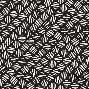 Seamless freehand pattern. Vector abstract rough lines background. Hand drawn Illustrazione stock
