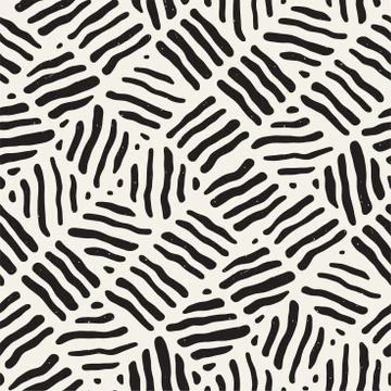 Seamless freehand pattern. Vector abstract rough lines background. Hand drawn Stockillustratie