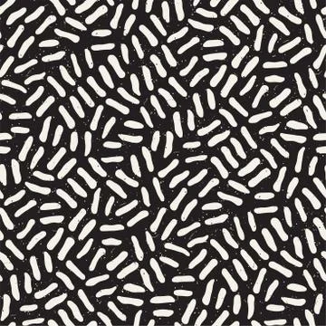 Seamless freehand pattern. Vector abstract rough lines background. Hand drawn Stock Illustration