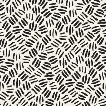 Seamless freehand pattern. Vector abstract rough lines background. Hand drawn Illustrazione stock