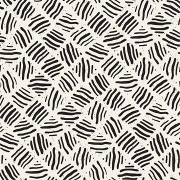 Seamless freehand pattern. Vector abstract rough lines background. Hand drawn Illustrazione stock