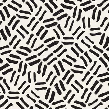 Seamless freehand pattern. Vector abstract rough lines background. Hand drawn Stockillustratie