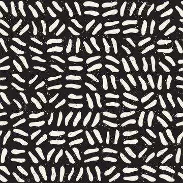 Seamless freehand pattern. Vector abstract rough lines background. Hand drawn Stockillustratie