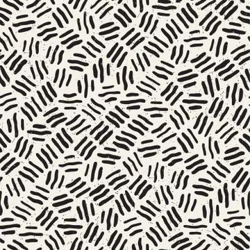 Seamless freehand pattern. Vector abstract rough lines background. Hand drawn Illustrazione stock