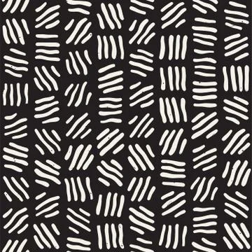 Seamless freehand pattern. Vector abstract rough lines background. Hand drawn Stockillustratie