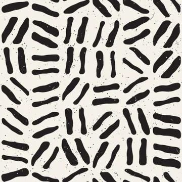Seamless freehand pattern. Vector abstract rough lines background. Hand drawn Illustrazione stock