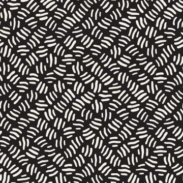 Seamless freehand pattern. Vector abstract rough lines background. Hand drawn Stock Illustration